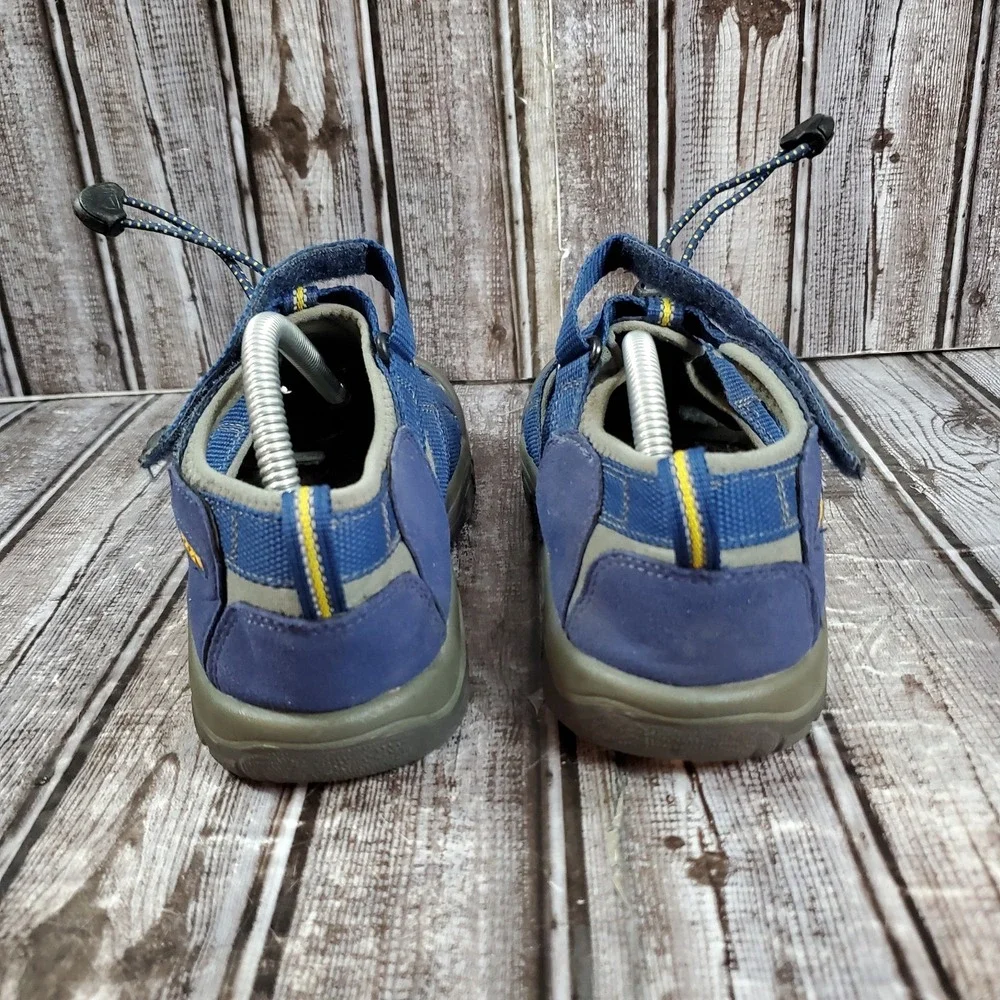 KEEN Youth Newport H2 Waterproof Sandals Blue Yellow Hiking Shoes 1009962 Size 4
